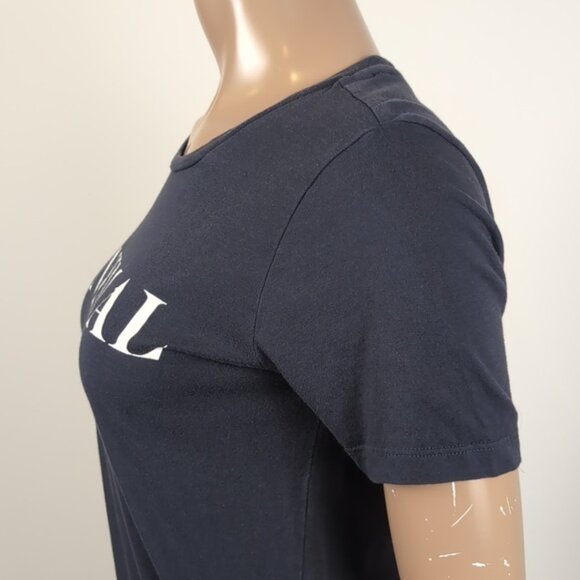 3/$20 Forever 21 Minimal Tshirt Short Sleeve Graphic Print Classic Crew Neck Top - Picture 5 of 9